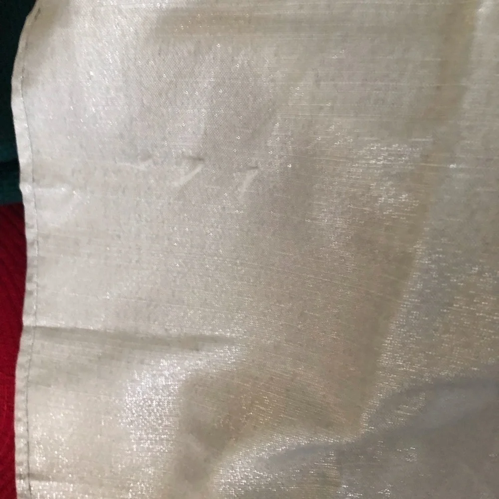 Sliver glittery table cloth